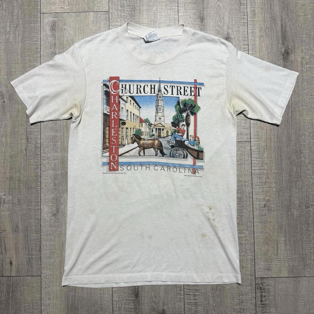 Vintage 1989 Charleston South Carolina T Shirt  Size Medium